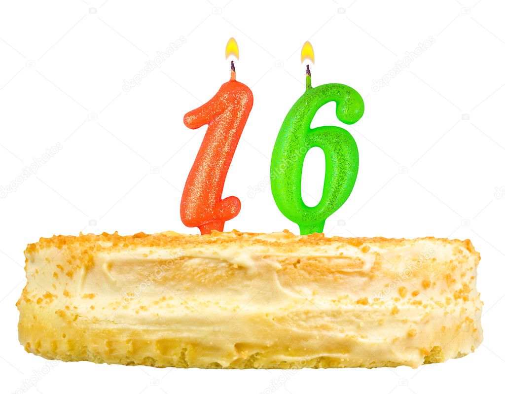 Birthday Cake Candles Number Sixteen Isolated Stock Photo By C Vladvm Birthday Cake Candles Number Sixteen Isolated Stock Photo By C Vladvm