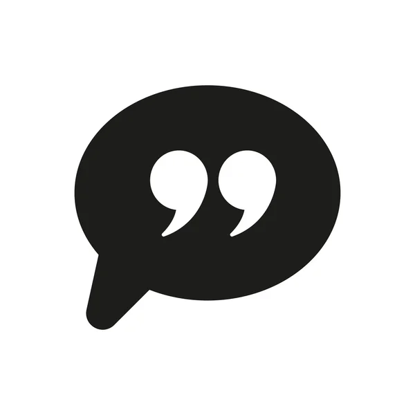 Quotation Mark Speech Bubble symbol — Stock Vector © Vladvm 72797547