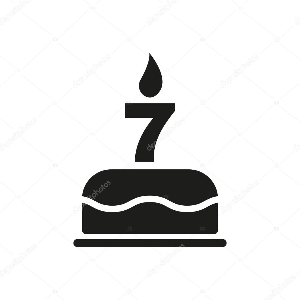 Le Gateau D Anniversaire Avec Des Bougies Sous La Forme D Icone Numero 7 Symbole D Anniversaire Plat Image Vectorielle Vladvm C Le Gateau D Anniversaire Avec Des Bougies Sous La Forme D Icone Numero 7 Symbole D Anniversaire Plat Image Vectorielle Vladvm C