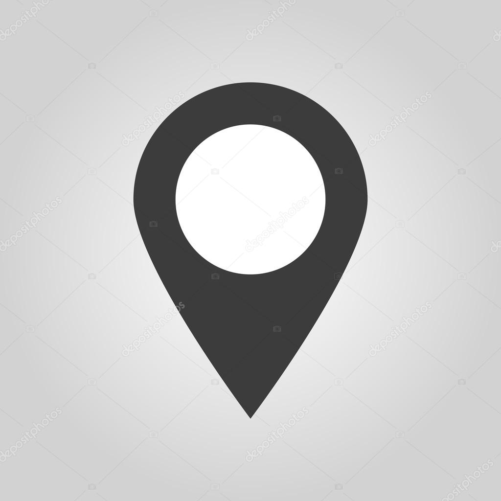 İşaretçi simgesi. Gezinti ve konumu sembolü. Düz — Stok Vektör © Vladvm