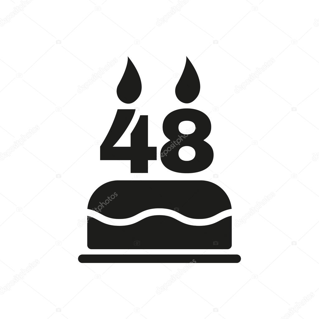 Le Gateau D Anniversaire Avec Des Bougies Sous La Forme D Icone Numero 48 Symbole D Anniversaire Plat Image Vectorielle Vladvm C Le Gateau D Anniversaire Avec Des Bougies Sous La Forme D Icone Numero 48 Symbole D Anniversaire Plat Image Vectorielle Vladvm C
