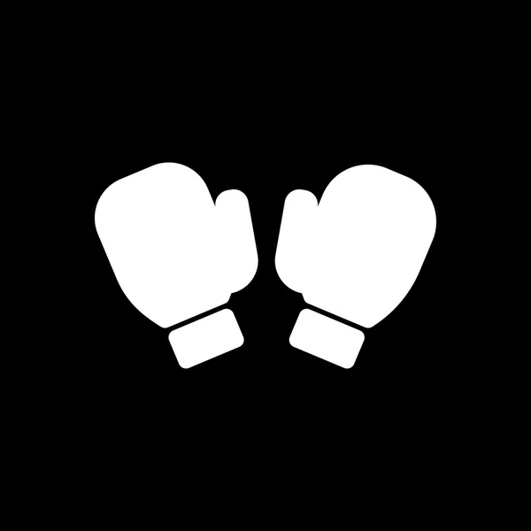 The boxing gloves icon. Game symbol. Flat