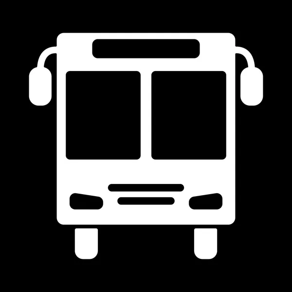 The bus icon. Public transport stop symbol. Flat