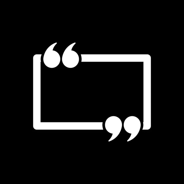 Quotation Mark Speech Bubble symbol — Stock Vector