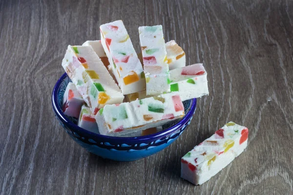 Marshmallow Sticks Intersperses Marmalade Eastern Sweets — Stock Photo, Image