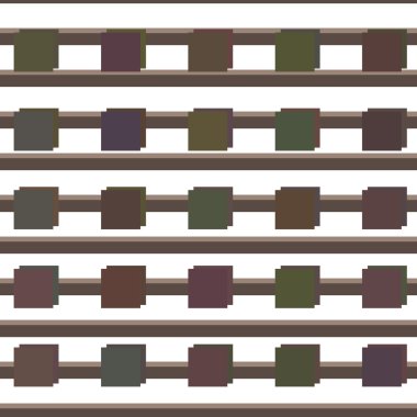 Dikişsiz desen vektör çizim kare