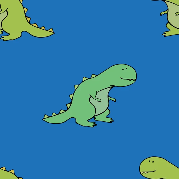 T-rex patrón divertido — Vector de stock