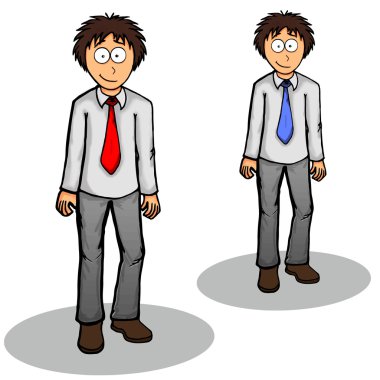 Çocuk ayakta vektör çizim