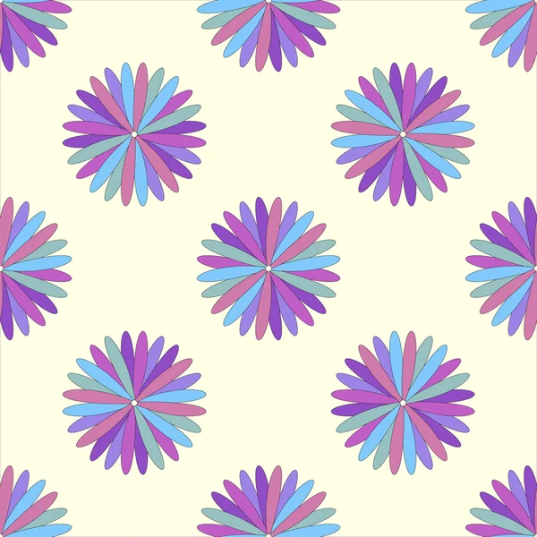 花のシームレスなパターン図 — ストックベクタ