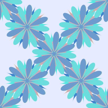 Çiçek sorunsuz süsleme illüstrasyon