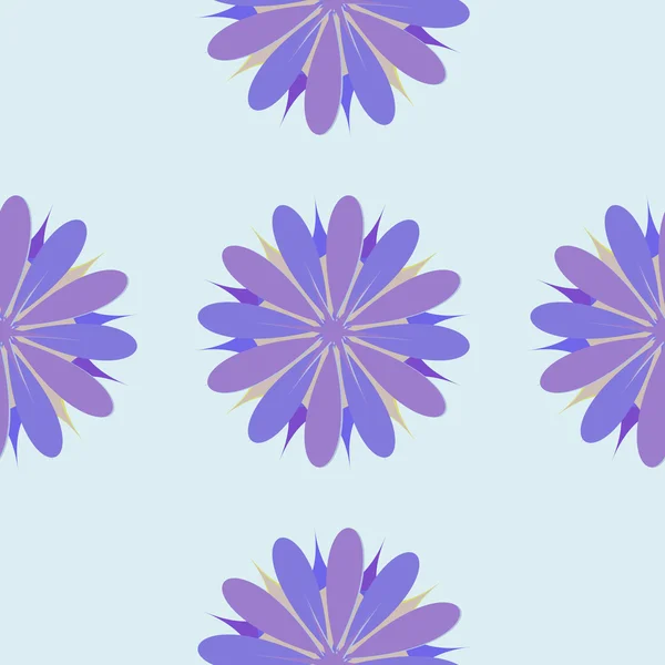 花のシームレスな飾りイラスト — ストックベクタ