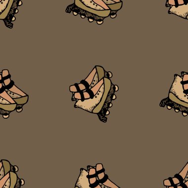Tekerlekli paten sorunsuz illüstrasyon