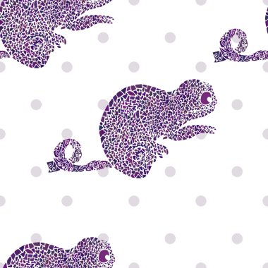 Bukalemun sorunsuz vektör çizim