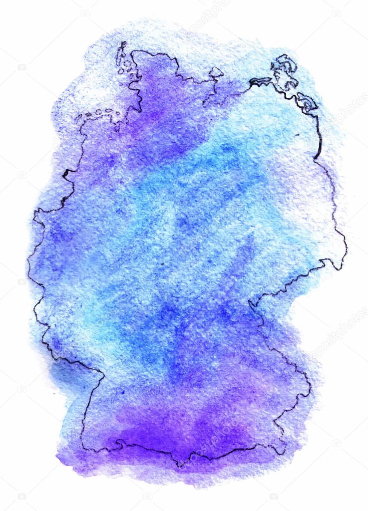 Germany vector map illustration