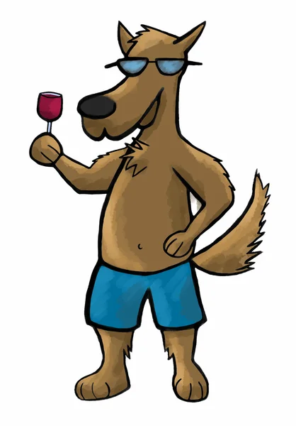 Hundebrille Cartoon Vektor Illustration — Stockvektor