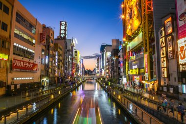Namba bölgesi, Osaka Dotonbori kanalda