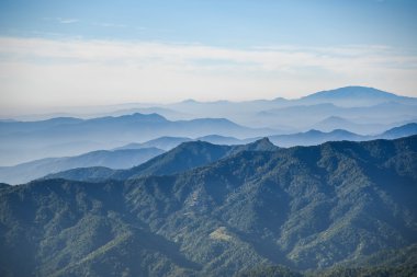 Dağ manzarası güzel katmanları