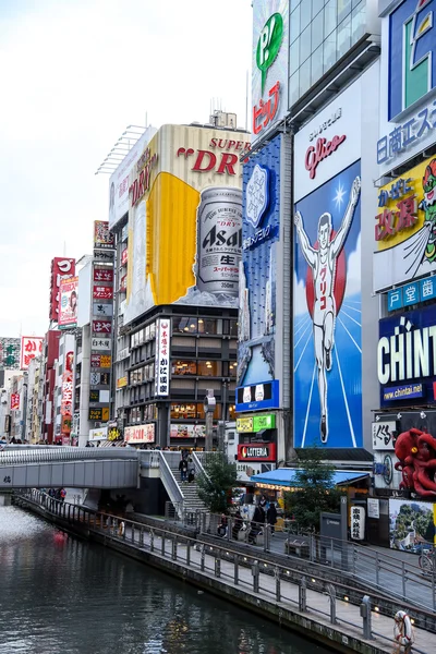 Dotonbori street i Osaka, Japan — Stockfoto