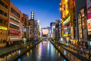 Namba bölgesi, Osaka Dotonbori kanalda