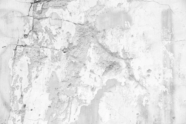 Old white crack concrete wall — Stock Photo, Image