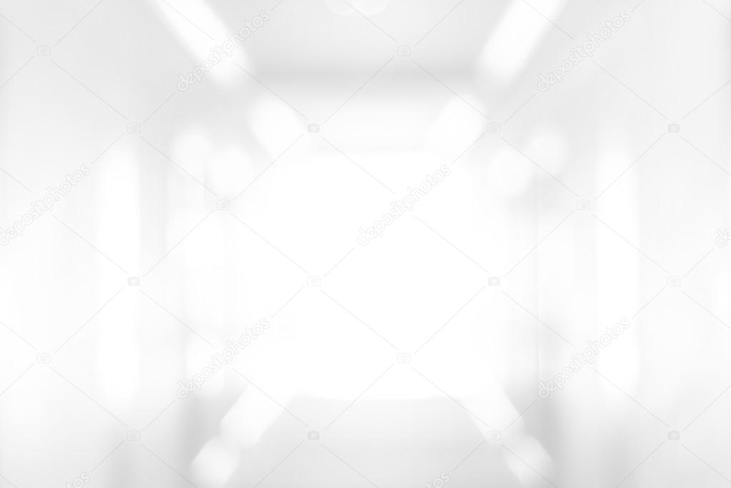 Abstract blur white room background