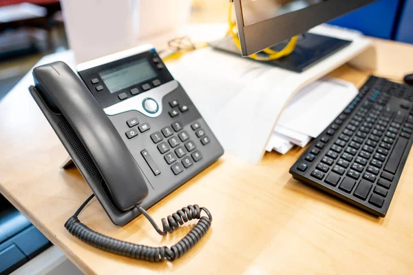 Call Center Customer Service Help Desk Telefon Fix Computer Desktop Imagini stoc fără drepturi de autor