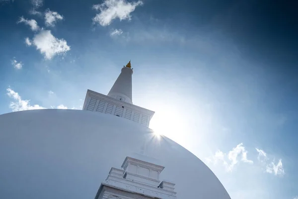 Sun Halo Ruwanweli Maha Seya Mahathupa Hemispherical Stupa Containing Relics — Stock Photo, Image