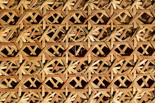 Geweven bamboe patroon van mandenmakerswerk — Stockfoto