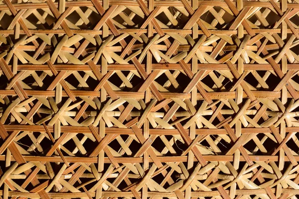 Geweven bamboe patroon van mandenmakerswerk — Stockfoto