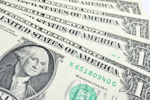 One dollar bills — Stock Photo, Image