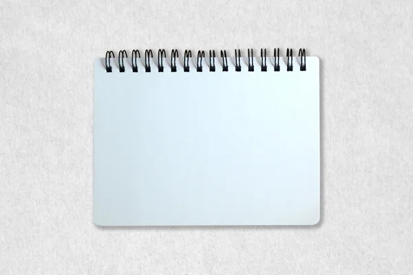 Notebook on white paper texture — Stock Photo, Image