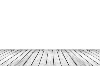 Beyaz arka plan üzerinde izole ahşap zemin doku