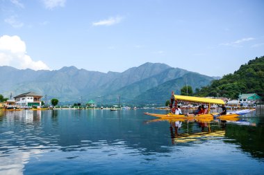 Dal lake at Srinagar, Kashmir, India clipart