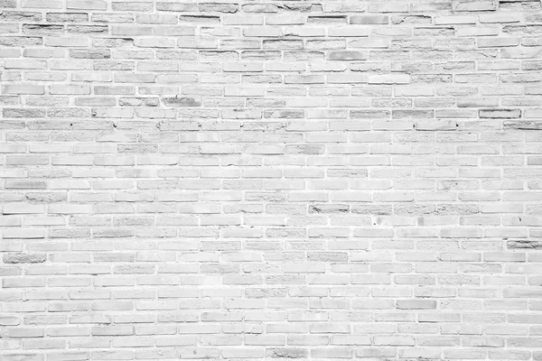 White grunge brick wall texture background — Stock Photo, Image