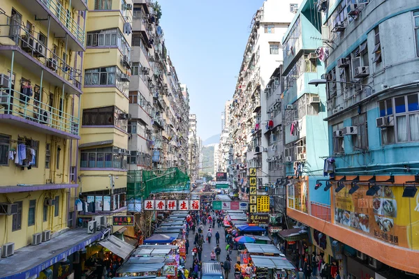 몽 콕, 구 룡, Hong Kong에서 fa Yuen 거리 — 스톡 사진