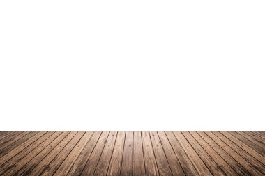 Beyaz arka plan üzerinde izole ahşap zemin doku