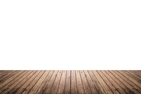 Textura del suelo de madera aislada sobre fondo blanco — Foto de Stock