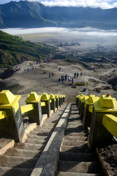 Mount bromo RIM için merdiven — Stok fotoğraf