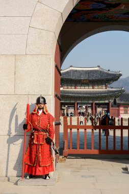 Muhafız Gyeongbokgung Sarayı Seoul, Güney Kore