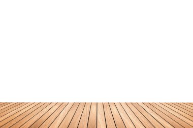 Beyaz arka plan üzerinde izole ahşap zemin doku
