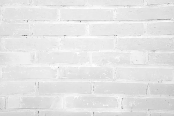ホワイトグランジレンガ壁のテクスチャ背景 — ストック写真