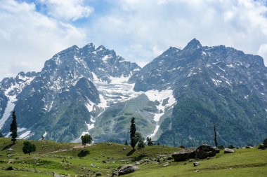 Mountain view, Sonamarg, Keşmir, Hindistan