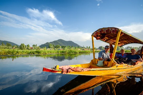 Shikara boat in Dal lake at Srinagar, India