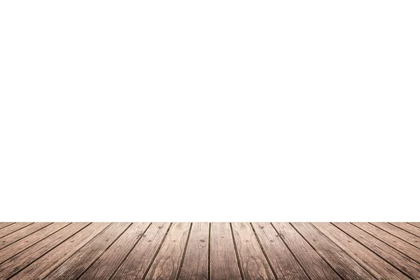 Textura do piso de madeira isolada sobre fundo branco — Fotografia de Stock