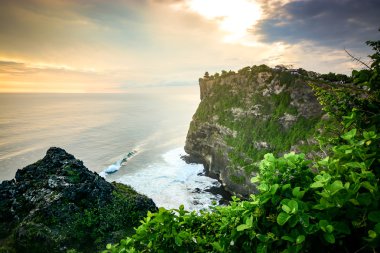 Yüksek Cliff Uluwatu Tapınağı, Bali, Endonezya