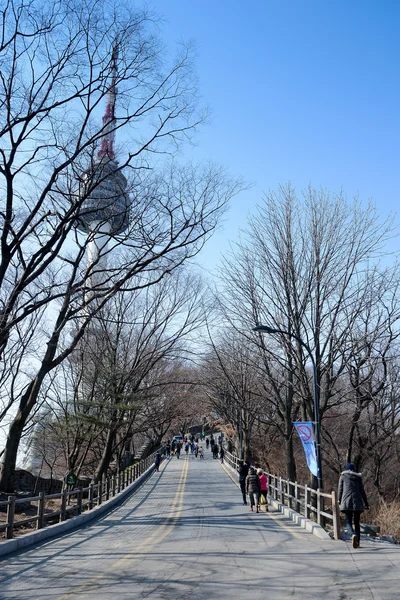 The way to N Seoul Tower — Stok fotoğraf