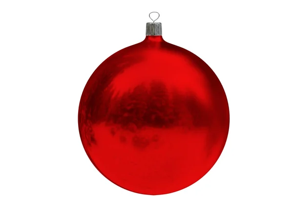 Boule rouge de Noël — Photo