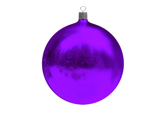 Різдво фіолетовий м'яч — стокове фото