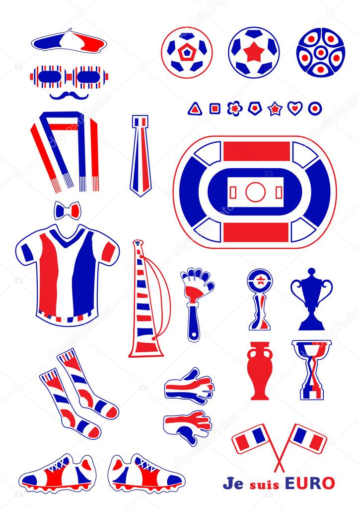 football symbols set