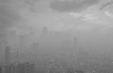 Büyük şehirde sis, Bangkok Tayland